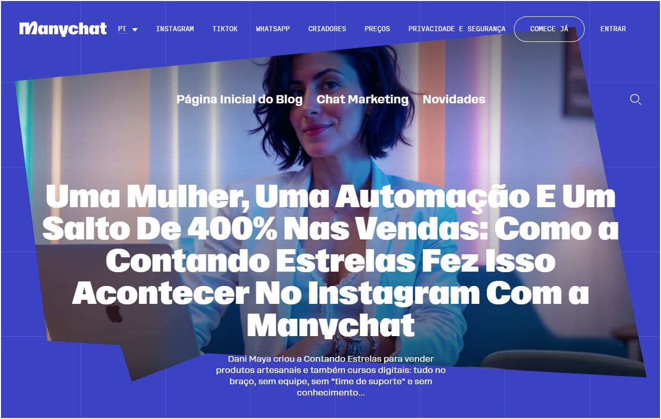 Hotmart Fire 2026: como virei case da Manychat sem querer